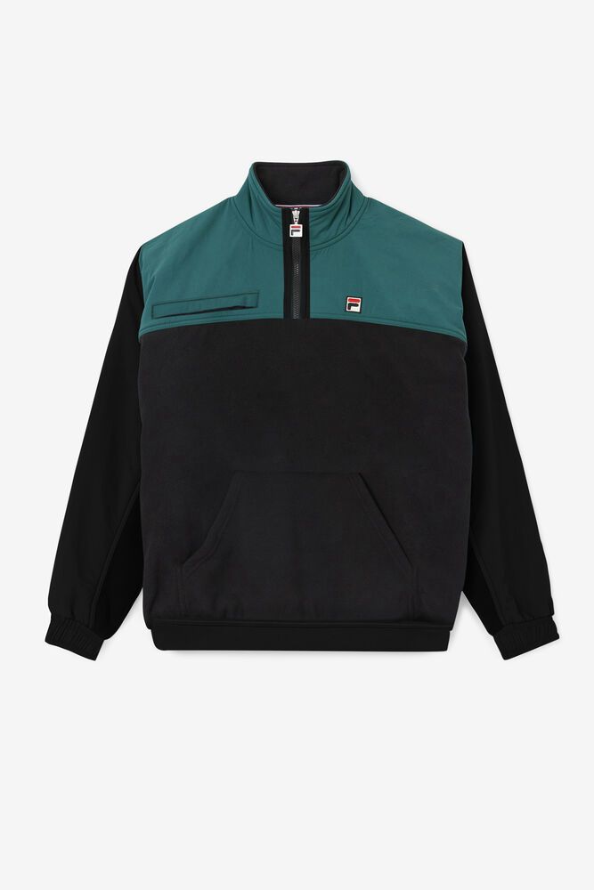 Fila Jakke Herre Svart Francisco Fleece 819320-QZT